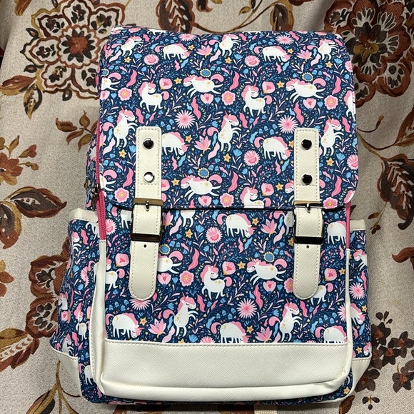 Laptop Backpack Canvas Bag Daypack Satchel unicors - Picture 4 of 12